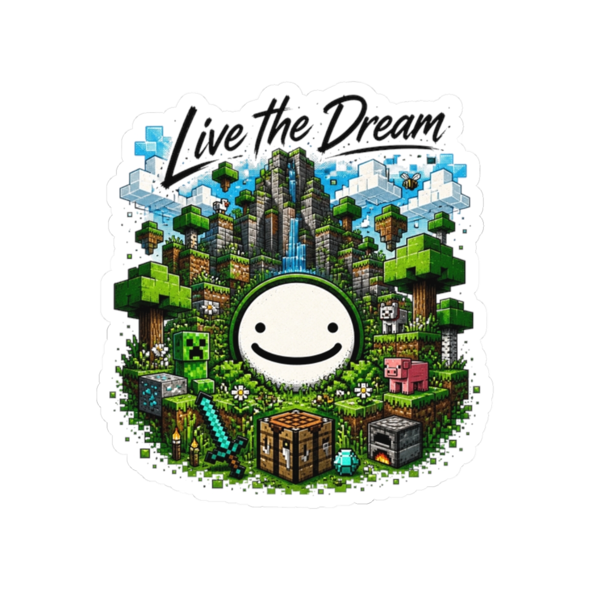 Dream World Through Maximalist Illustrated Sticker - Official Stickers merchandise